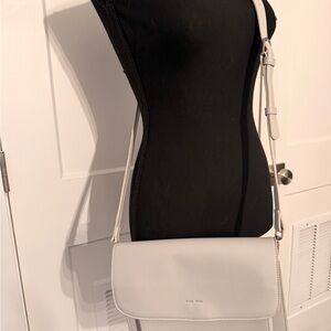 Pixie Mood White Vegan Leather Crossbody Bag
